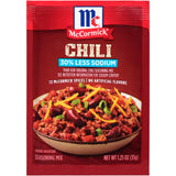 McCormick 30% Less Sodium Chili Seasoning Mix, 1.25 oz
