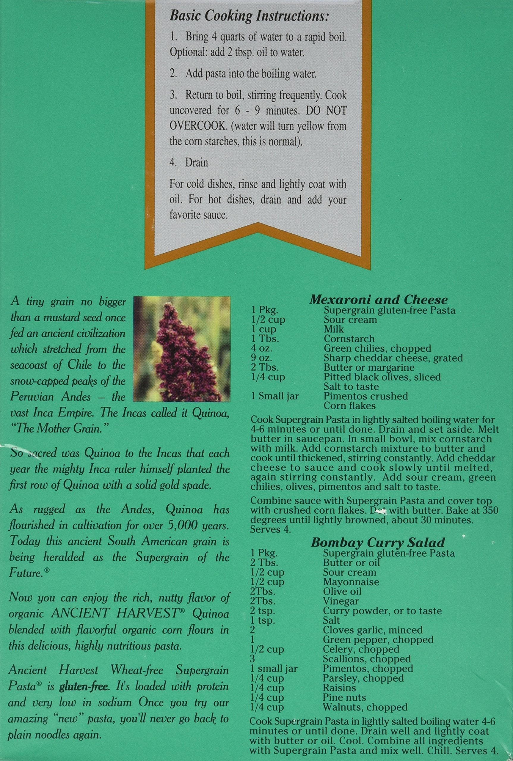 Ancient Harvest Organic Gluten Free Quinoa Elbows Pasta