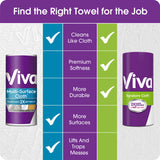 Viva Signature Cloth Choose-A-Sheet Paper Towels, Soft & Strong Paper Towels for Ultimate Clean, White, 6 Big Rolls (Equal to 9 Regular Rolls)