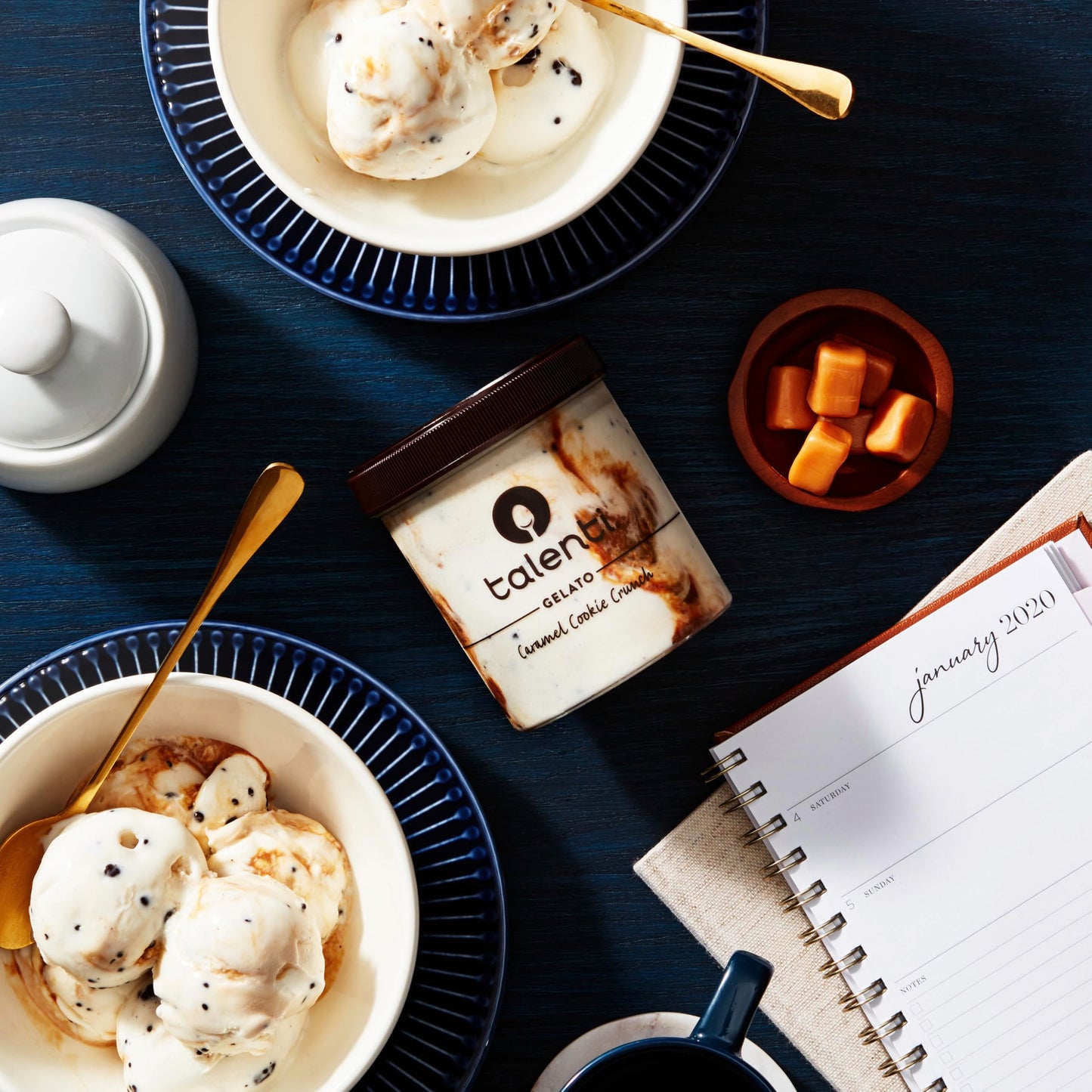Talenti Gelato For a Delicious Frozen Dessert Caramel Cookie Crunch Made with Ingredients 1 pint