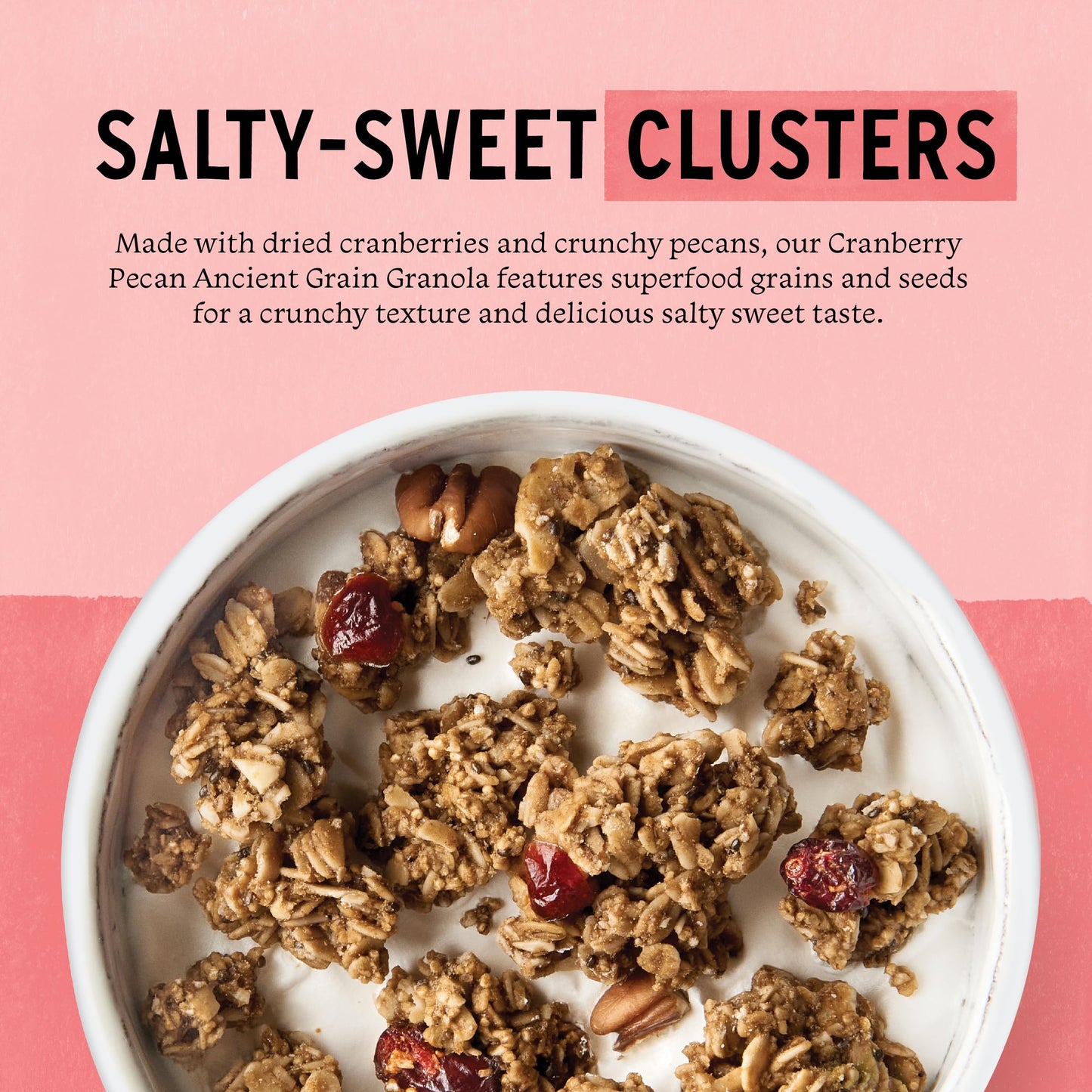 Purely Elizabeth, Cranberry Pecan, Ancient Grain Granola, Gluten-Free, Non-GMO, 12 Oz Bags (Pack of 3)