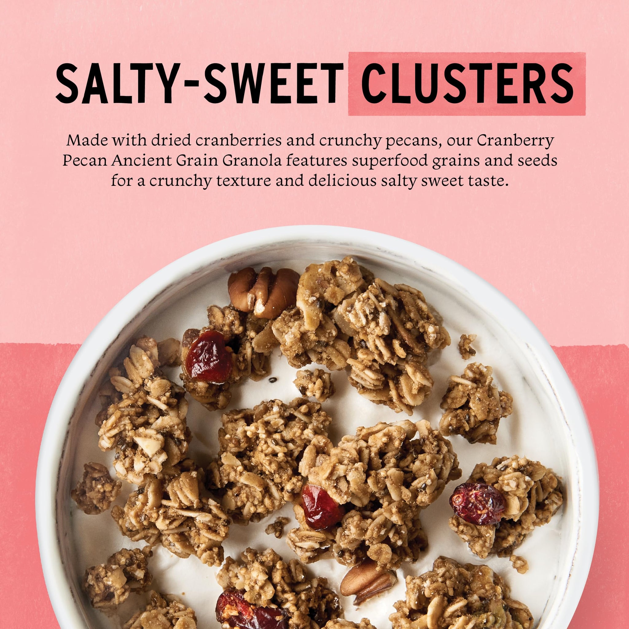 Purely Elizabeth, Cranberry Pecan, Ancient Grain Granola, Gluten-Free, Non-GMO, 12 Oz Bags (Pack of 3)