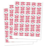 60 Wedding Love Roses Miniatures Candy Bar Wrapper, Bachelorette Mini Candy Bar Stickers, Decorations, Flower Theme, Candy Not Included. Made in USA