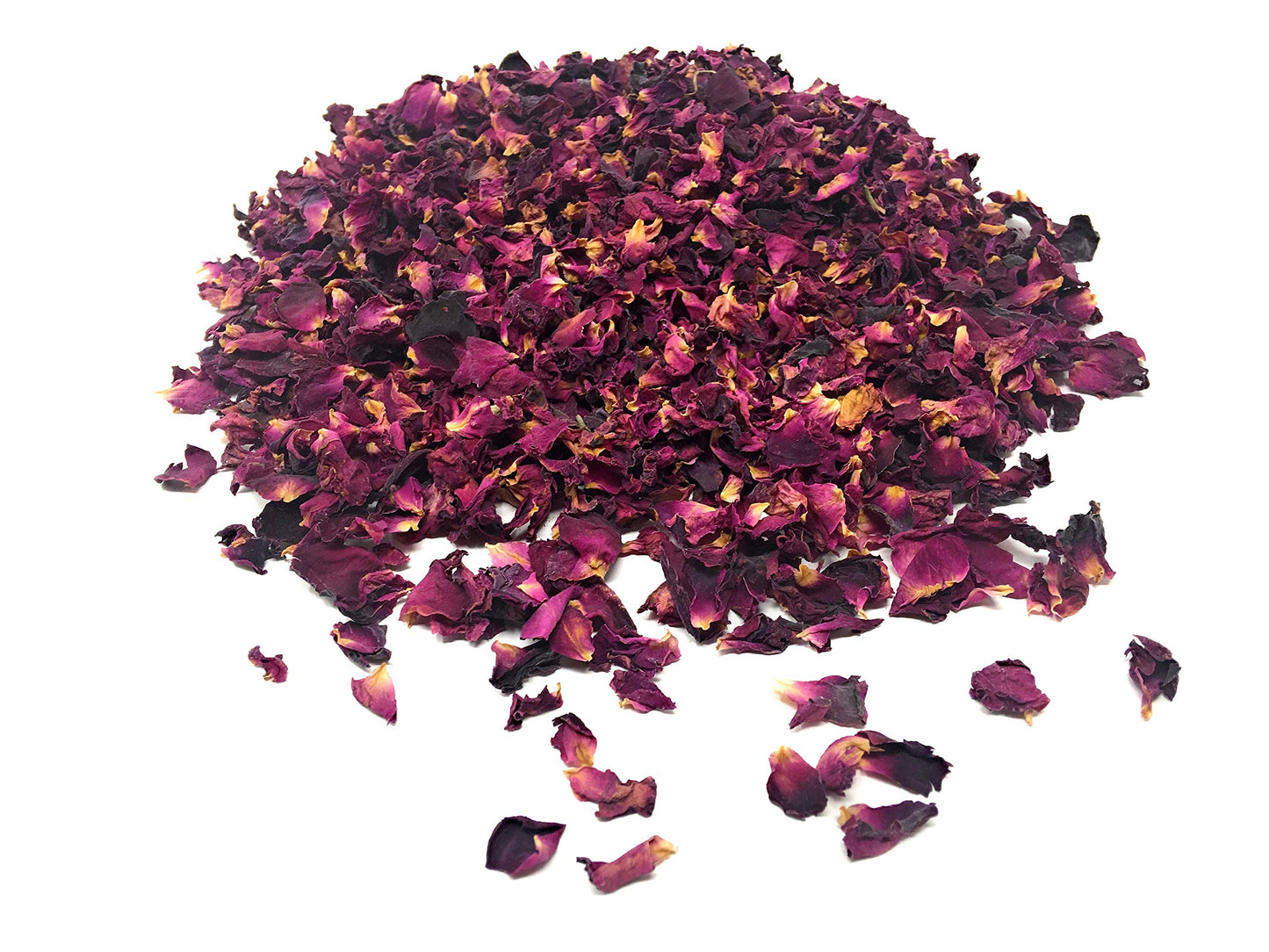 Red Rose Petals - Pure, All Natural & Edible Rose Petals - Dried Flower Petals for Herbal Tea, Decoration, Rose Sprinkles, Topping on Cupcakes