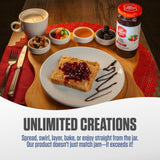 Just Spread 100% Fruit Preserve | Made with Real Fruit Pieces & Only 4 Ingredients | Gluten Free, Vegan, Non GMO, No Added Sugar | 10oz Jar (4 Flavor