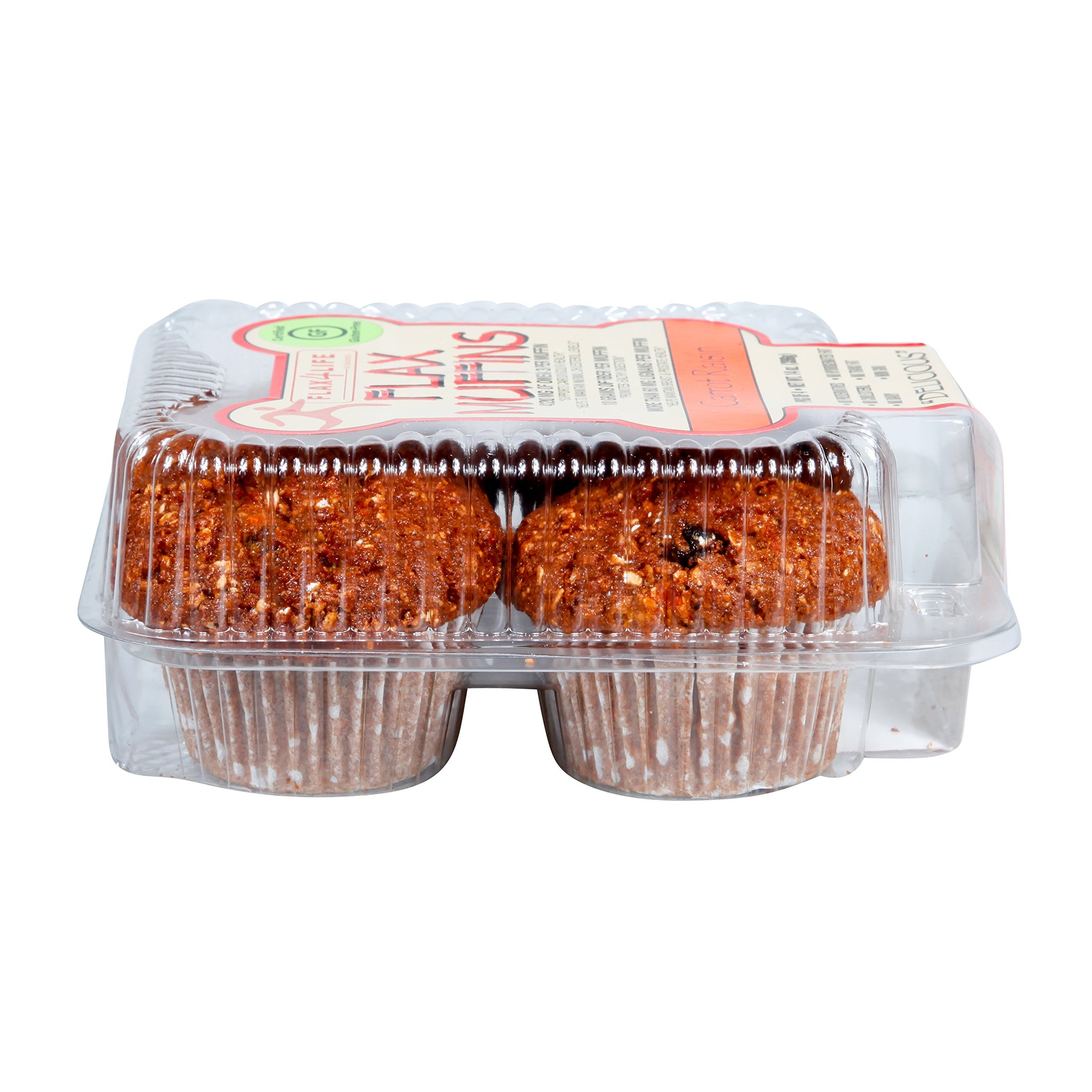 Flax4Life Muffin, Carrot And Raisin Gluten-Free Flax, 14 Oz
