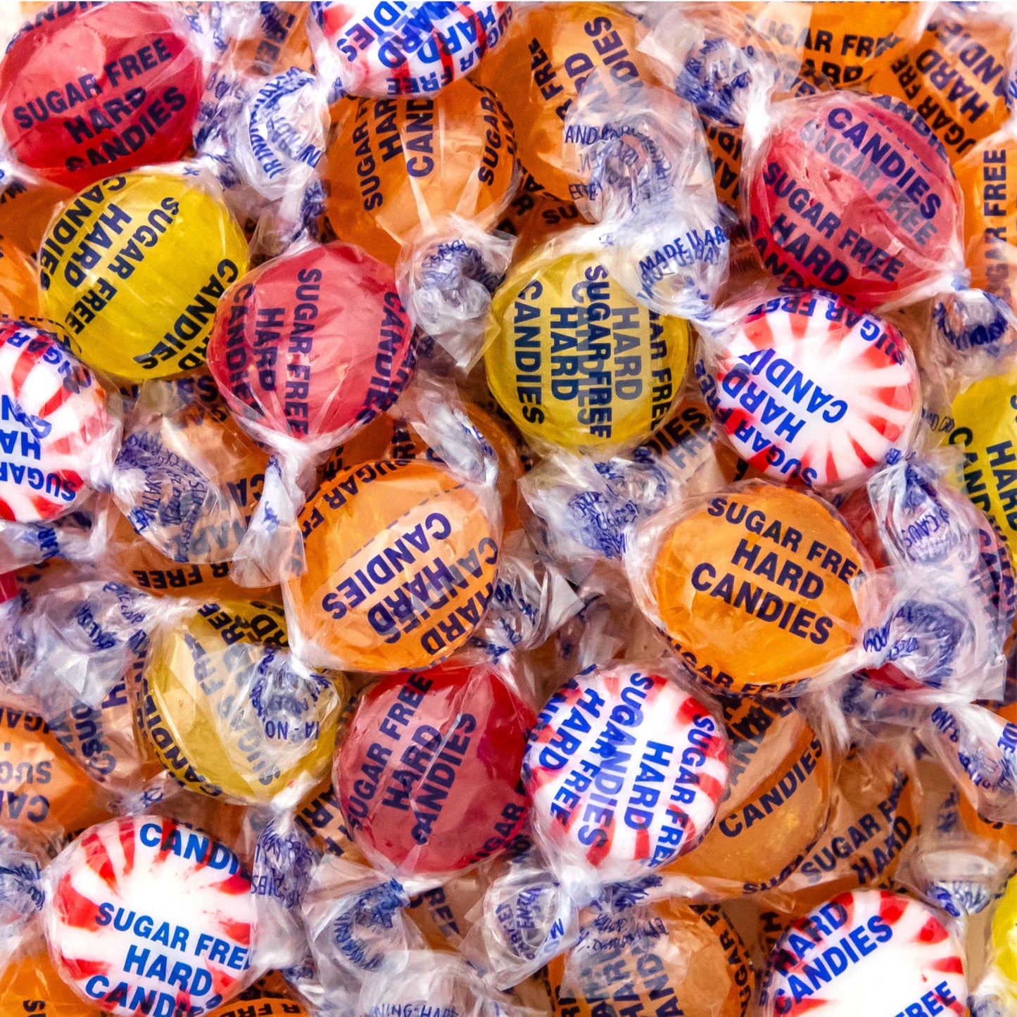Sugar Free Candy - 1 Pound Pack - Hard Candy Individually Wrapped - Lemon, Butterscotch, Peppermint, Cinnamon - Office Bowl Mix - Old Fashioned