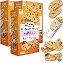 Nonni's THINaddictives Almond Thin Cookies - 3 Boxes Papaya & Passionfruit Cookie Thins Biscotti Italian Individually Wrapped Kosher Coffee 4.4
