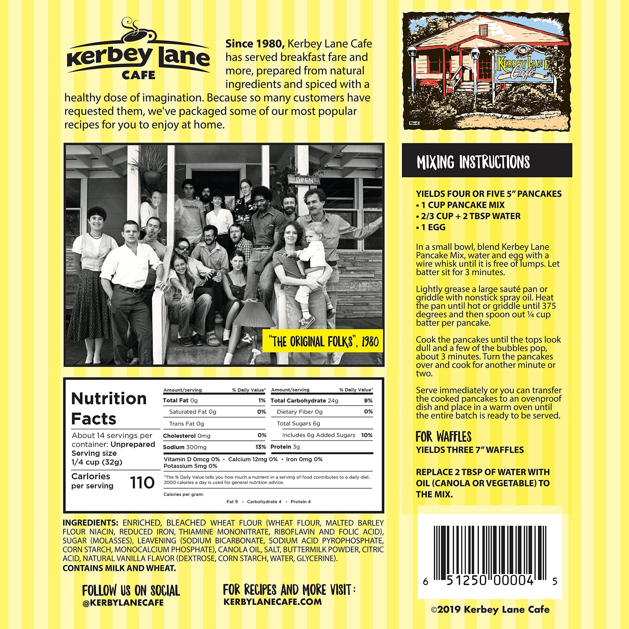 Kerbey Lane Cafe Buttermilk Pancake Mix - Easy to Make, Mouth Watering Recipe for Light and Fluffy Pancakes, Waffles, Flapjacks, Muffins, Cookies. Stay Fresh Resealable Bag (4 Lbs, Pack of 1)