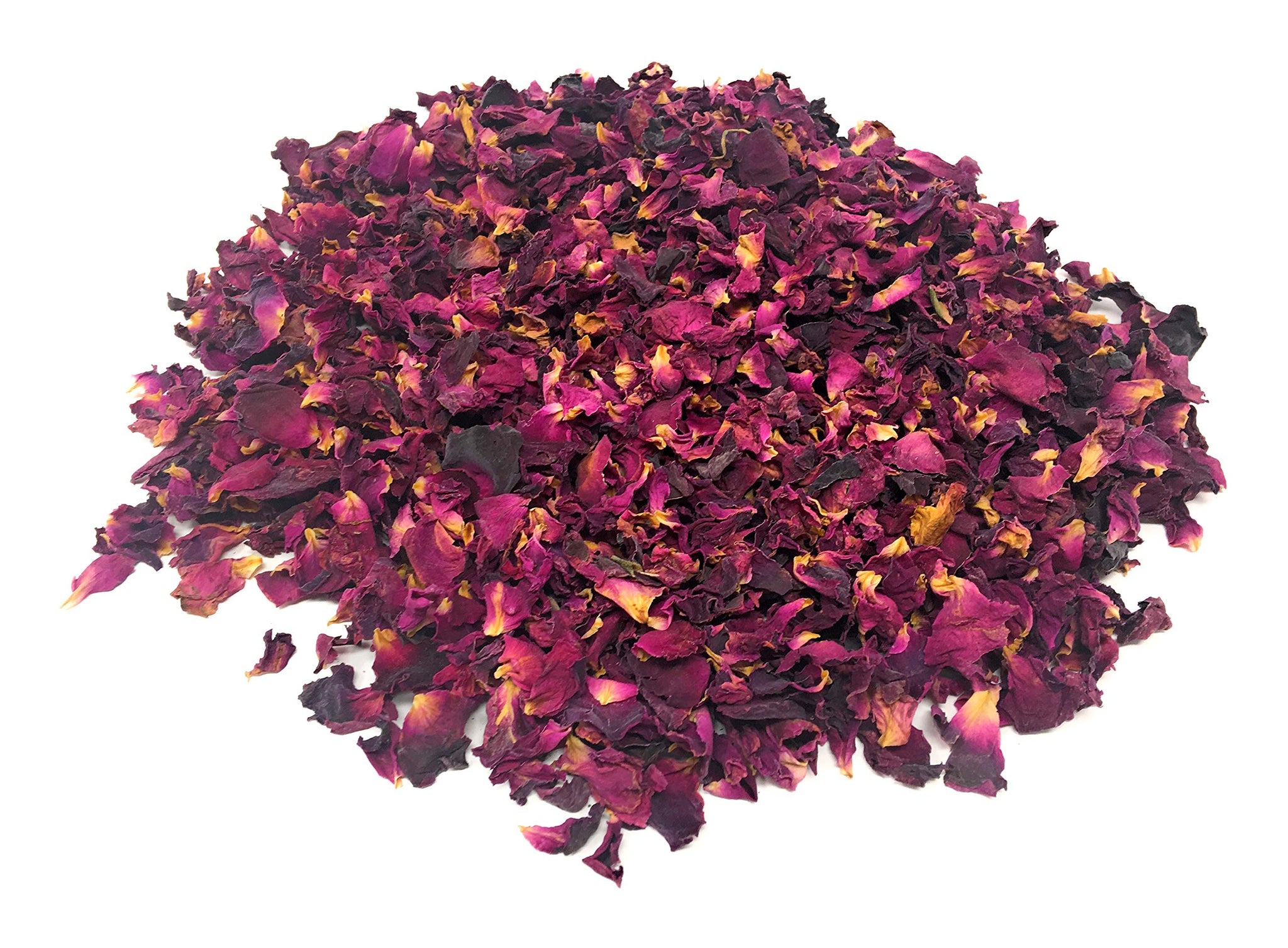 Red Rose Petals - Pure, All Natural & Edible Rose Petals - Dried Flower Petals for Herbal Tea, Decoration, Rose Sprinkles, Topping on Cupcakes