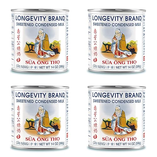 Longevity Sweetened Condensed Milk, 14-Ounce (Pack of 4)