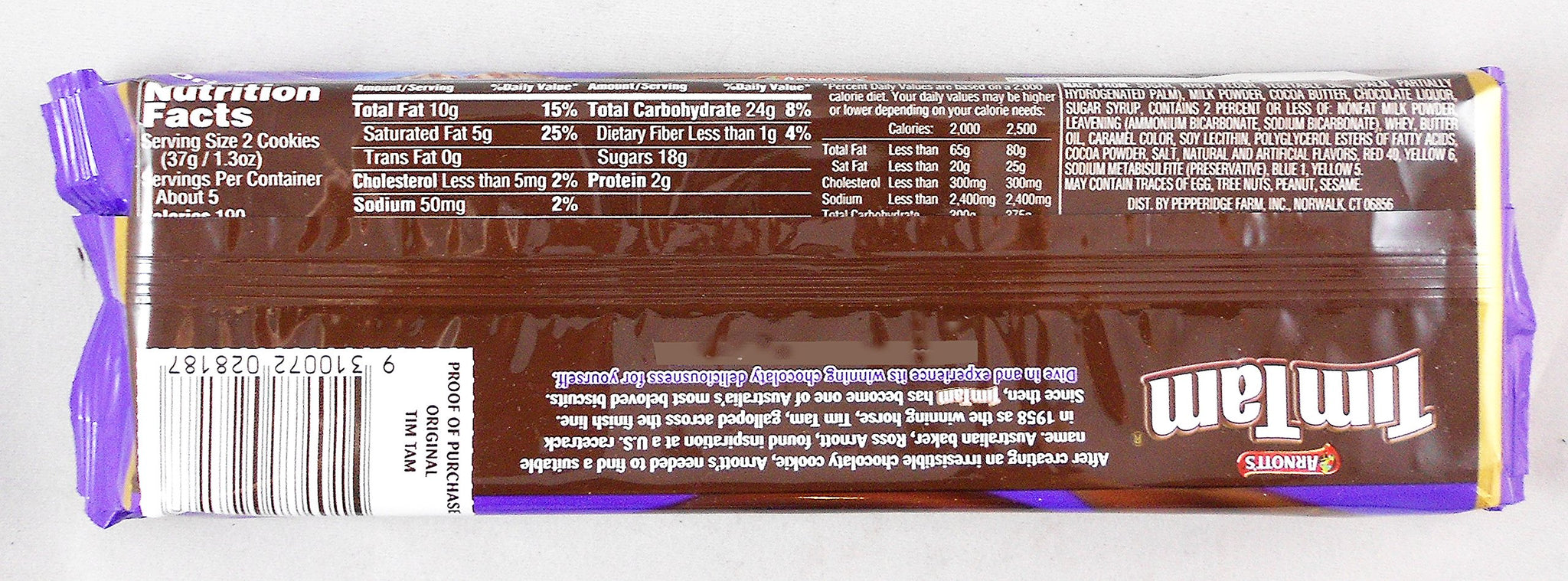 Arnott's Tim Tam Australian Chocolate Cookies Pack of 3 Variety (Original, Caramel, Dark ) Full Size