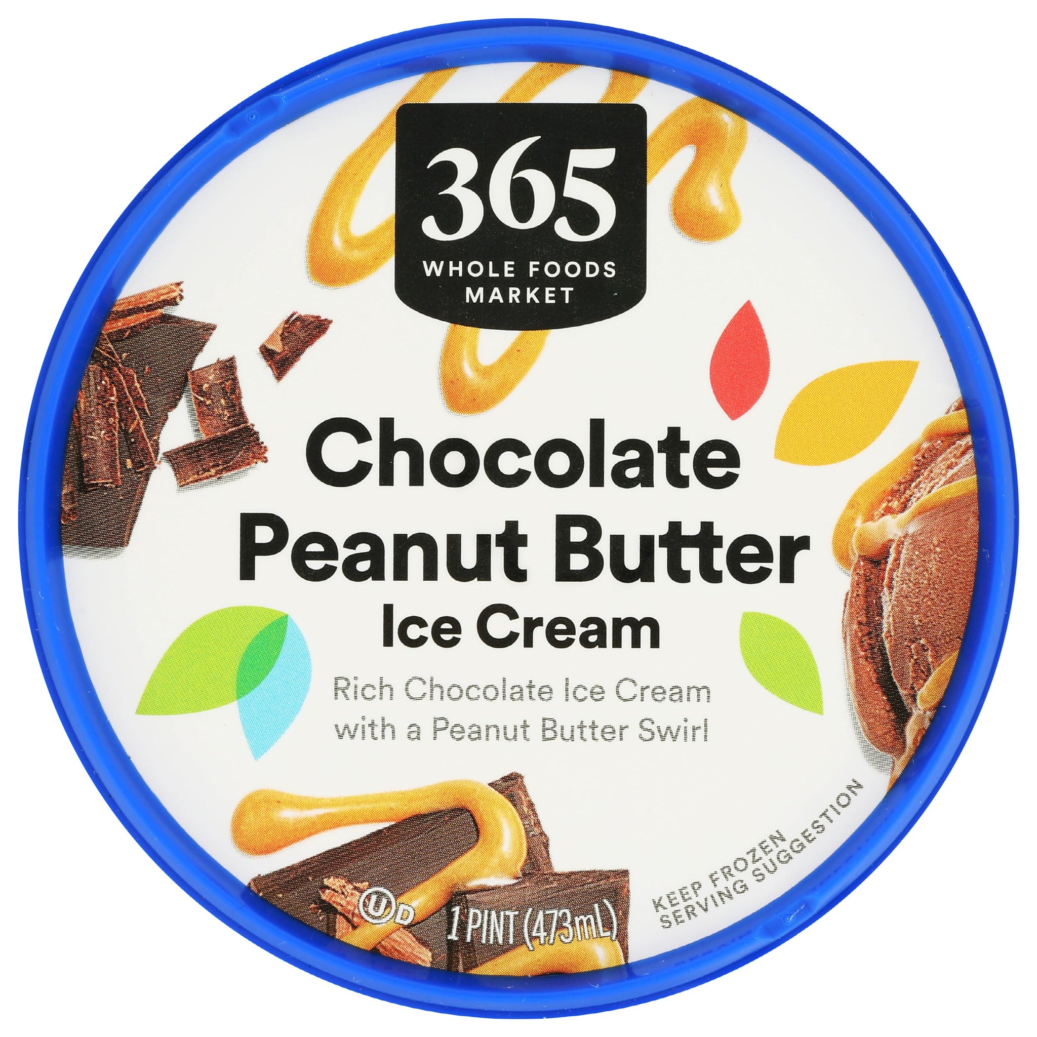 365 by Whole Foods Market Chocolate Peanut Butter Ice Cream, 1 PT
