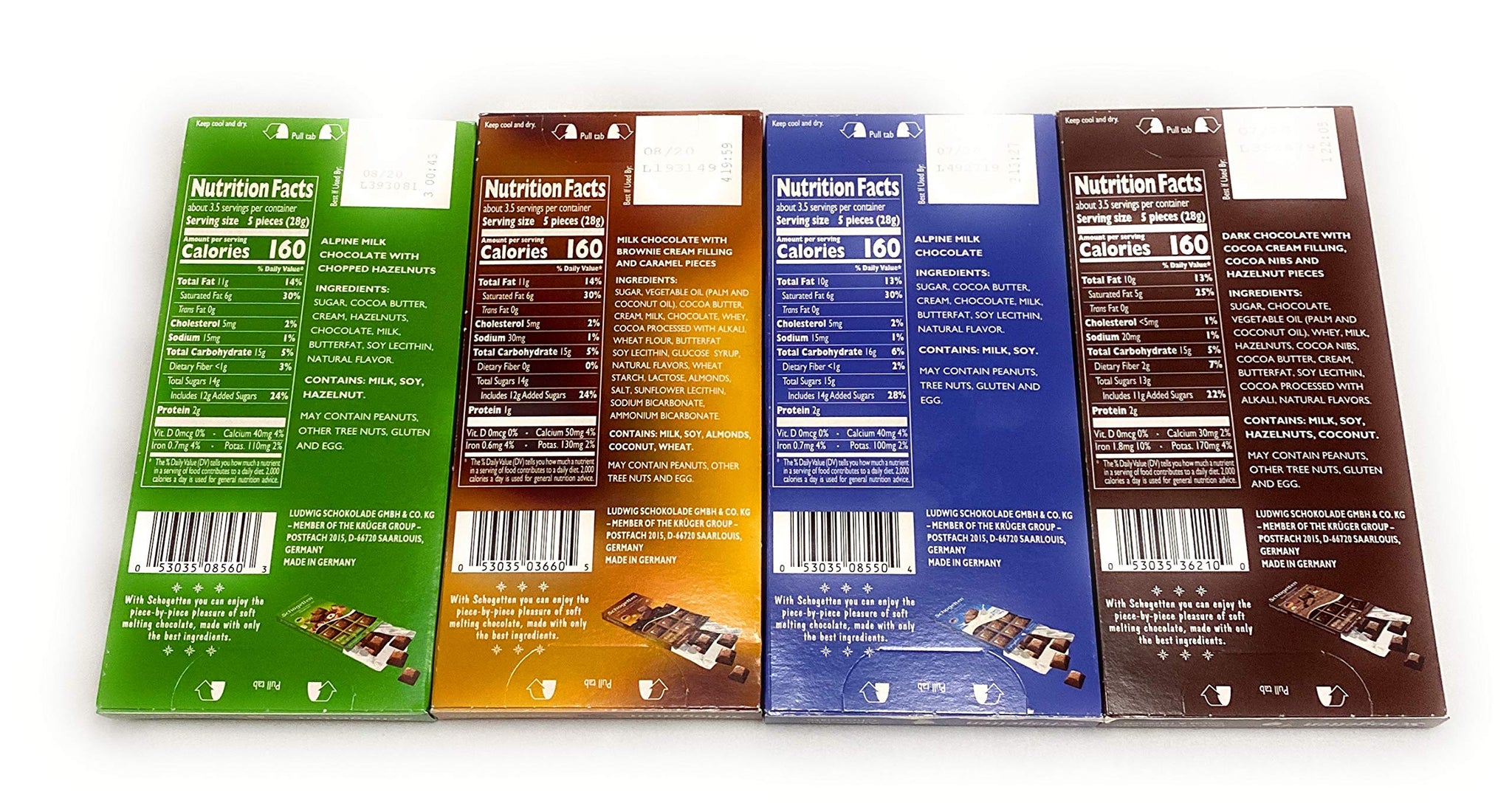Schogetten German Chocolate Variety Pack (Bundle of 4)…