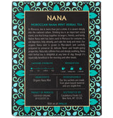 Mina Nana Organic Moroccan Mint Herbal Tea, 15 Biodegradable Sachets - Refreshing Moroccan Mint Tea Bags, Herbal Tea, Caffeine-Free Tea Bags