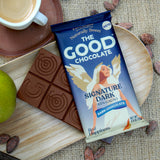THE GOOD CHOCOLATE - Dark Chocolate Bars with Zero Sugar & Lower Net Carbs - Keto Chocolate Bar with Lower Calories, All Natural and Non-GMO Keto