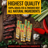 Tillamook Country Smoker 100% Grass Fed Beef Sticks, Zero Sugar, Original, 1.15 Ounce, 8 Pack, Non-GMO Clean Meat Snacks, 10g High Protein Per Stick