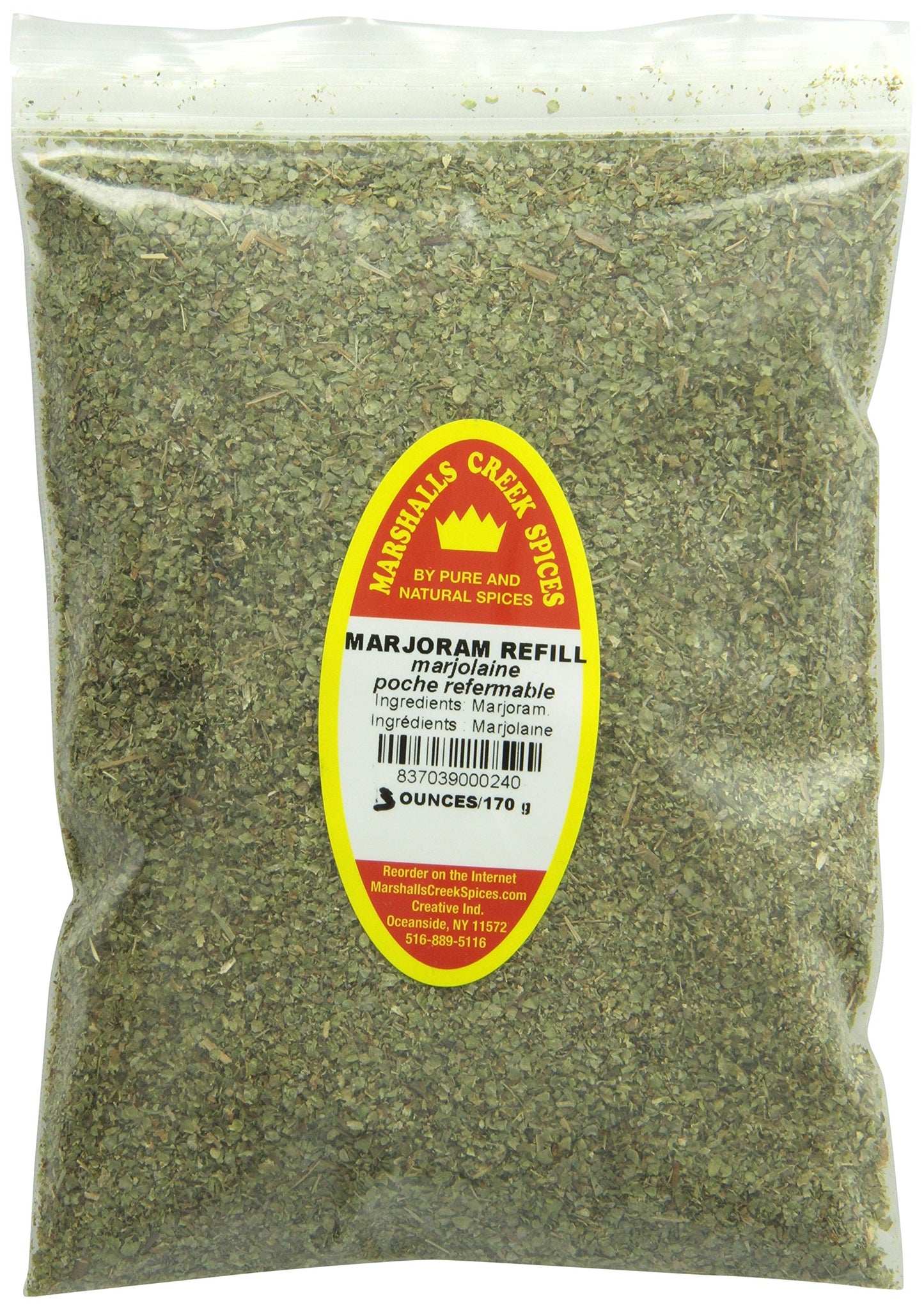 Marshall’s Creek Spices Marjoram Seasoning Refill, 3 Ounce
