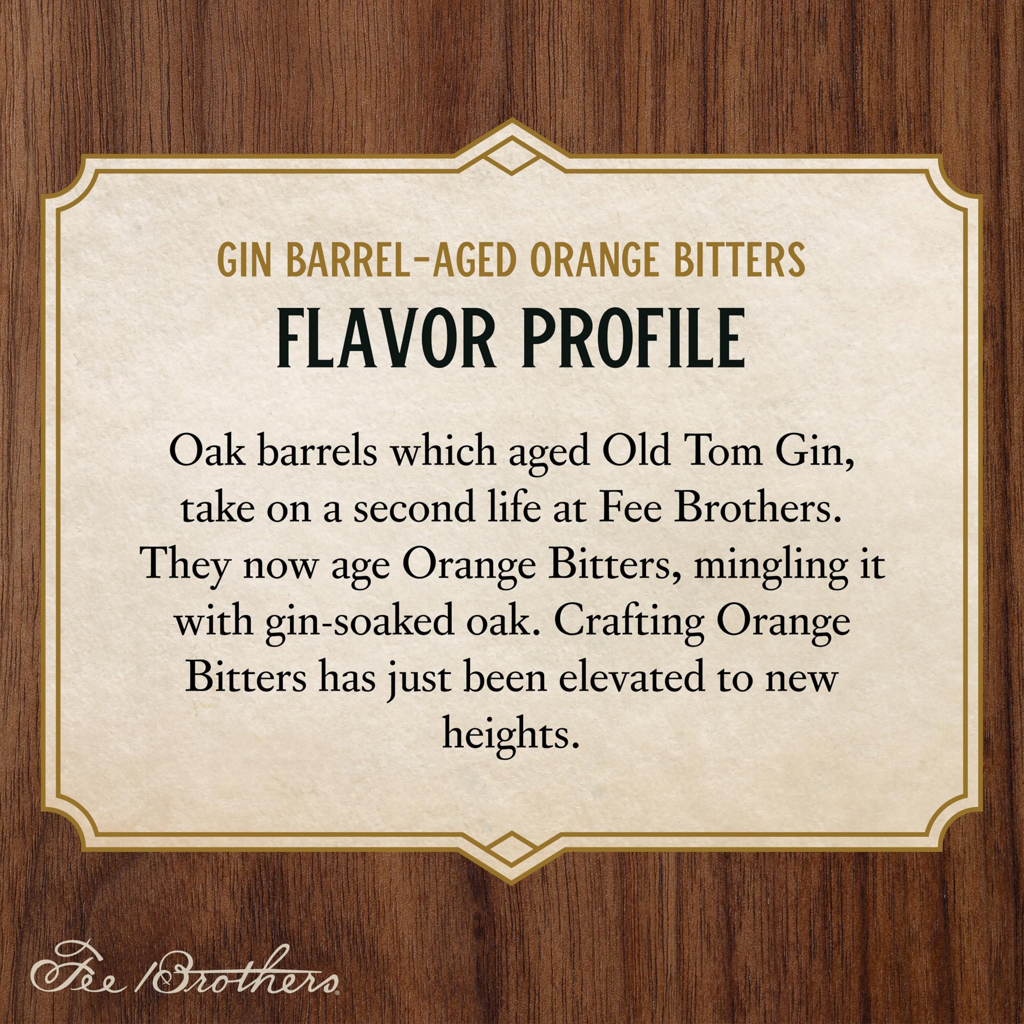 Fee Brothers Gin Barrel-Aged Orange Cocktail Bitters - Aromatic Cocktail Mixer & Concentrated Flavoring, Gluten Free, Vegan-Friendly, 5 fl oz