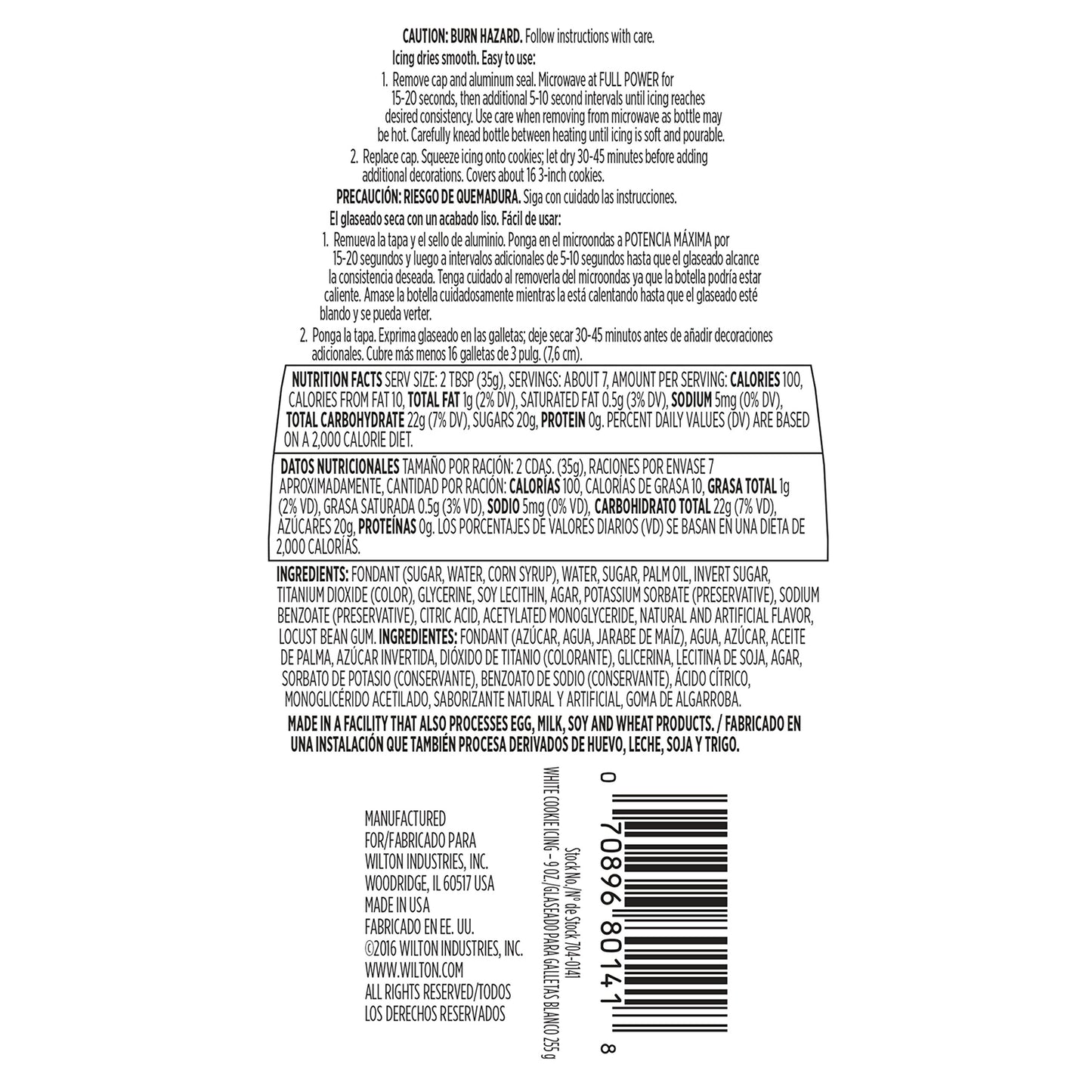 Wilton White Cookie Decorating Icing, Multipack of 3