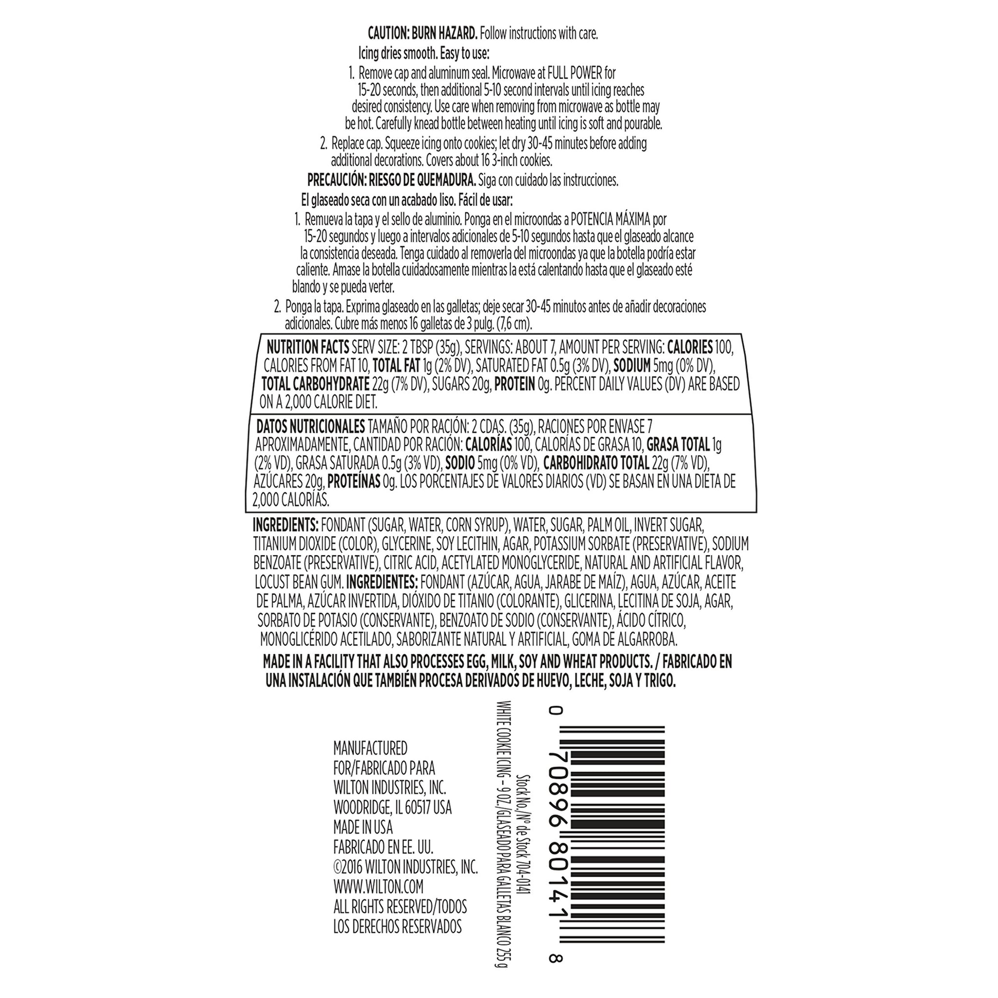 Wilton White Cookie Decorating Icing, Multipack of 3