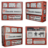 THE TAILGATE FOODIE Beef Seasoning Gift Box - 4 Pack BBQ Rub Variety Pack for SMoking, Barbecue, and Grilling - Burgers, Steak, Brisket, and Burnt End