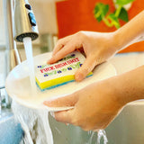Genuine Fred Subversive Sponges, R Version, Embroidered Kitchen Sponges with Frame