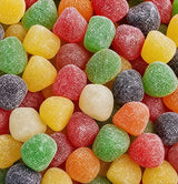 Gourmet Gumdrop Candy Assortment - 2 lbs of Fresh Fruity Chewy Sweets Cherry Orange Grape Lime Lemon Pineapple Sugar Sanded Treat