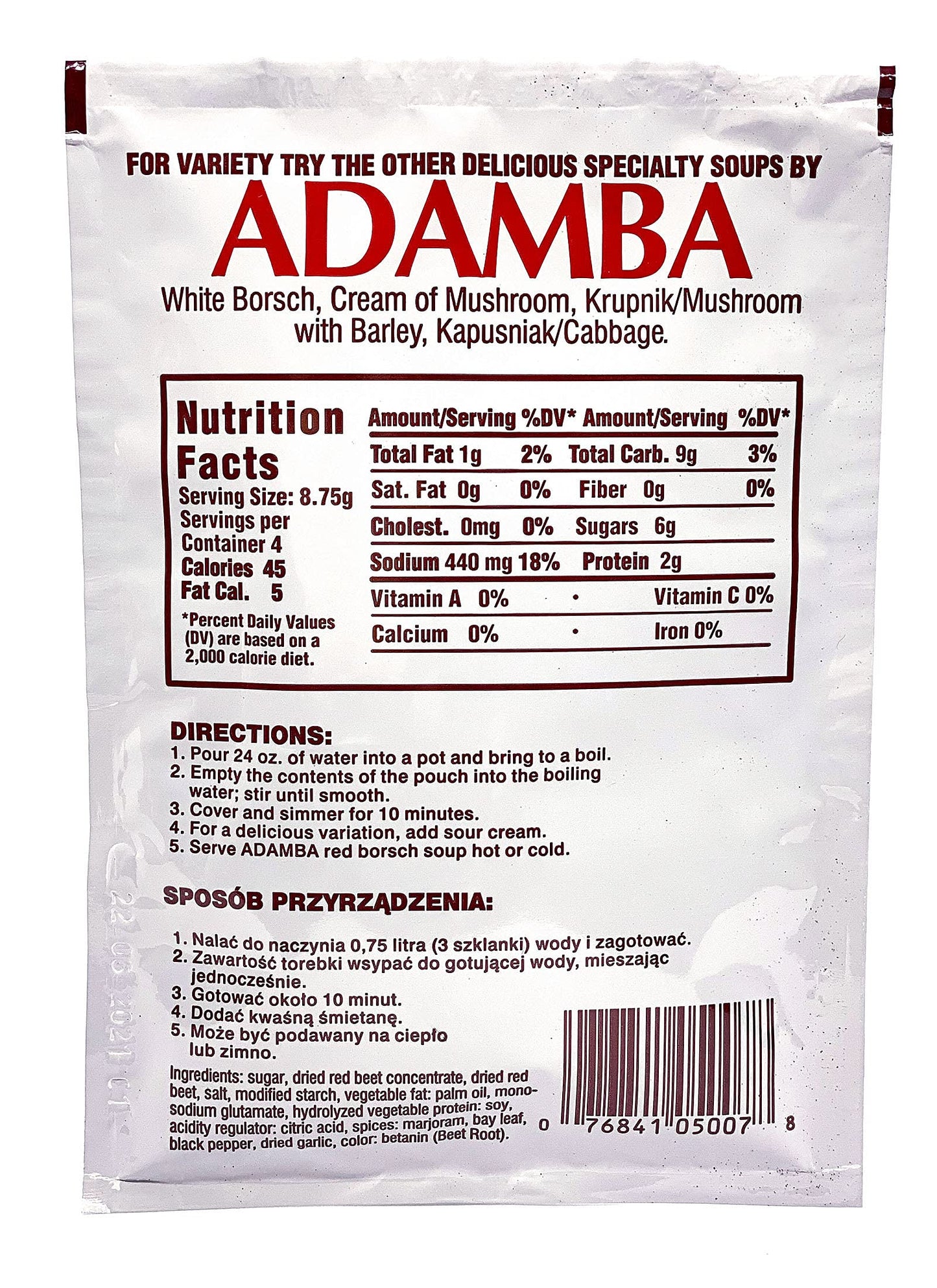 Adamba Imports Red Borscht Mix 3-pack 3x1.25oz