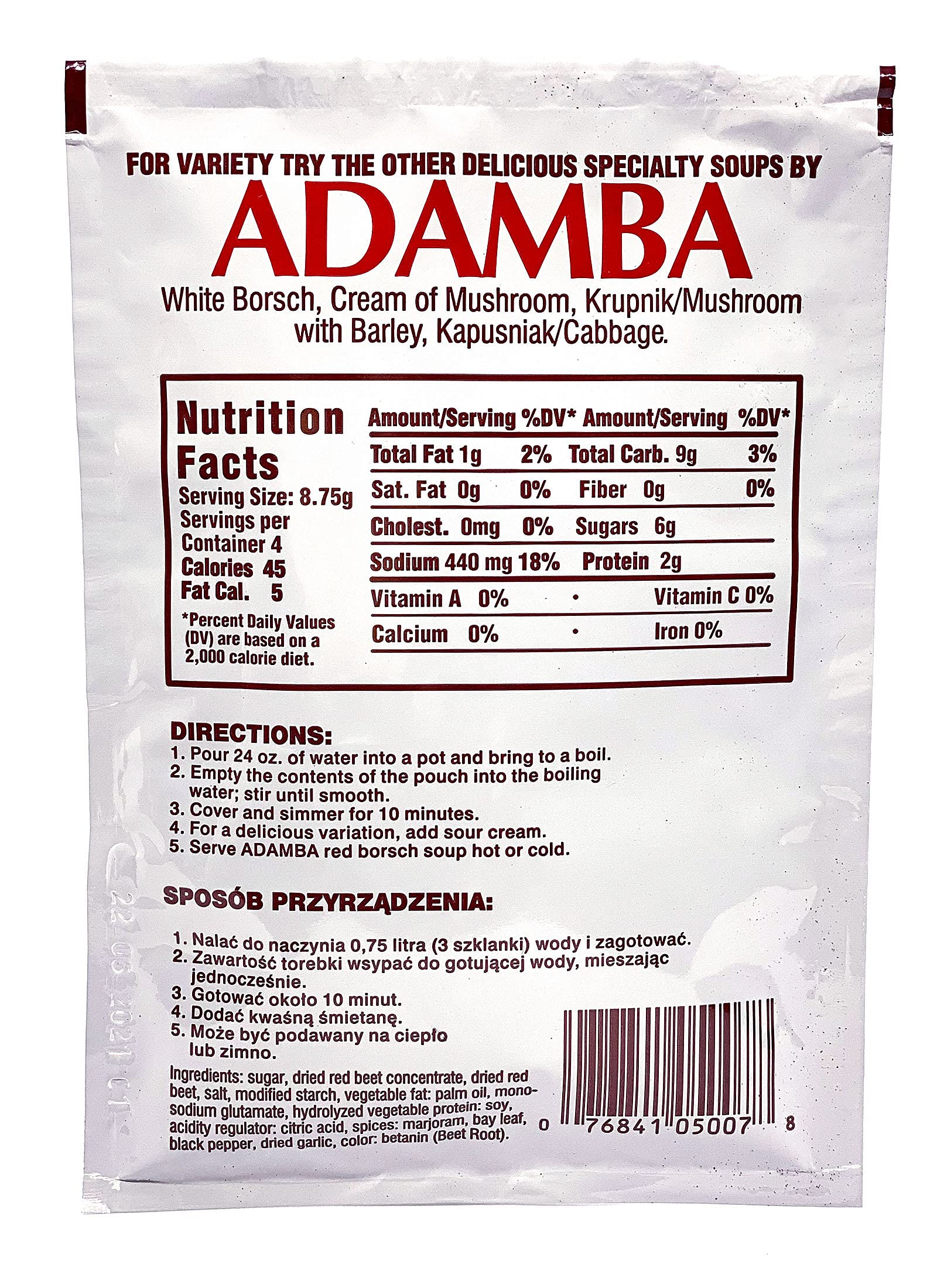 Adamba Imports Red Borscht Mix 3-pack 3x1.25oz
