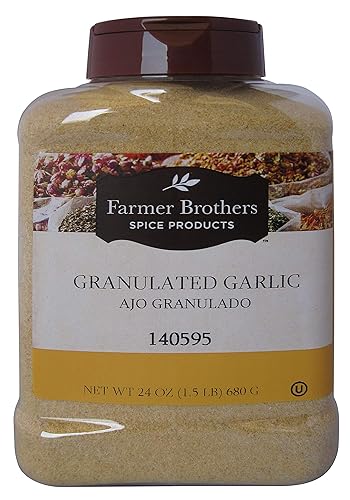Granulated Garlic by Farmer Brothers (1 bottle/1.5 lb)