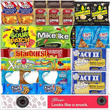 Movie Snacks Box - Movie Night Basket Gift Set - Movie-Night Snack Box for Families and Kids - Gift Basket - Popcorn Movie Night Kit - Popcorn, Candy