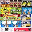 Movie Snacks Box - Movie Night Basket Gift Set - Movie-Night Snack Box for Families and Kids - Gift Basket - Popcorn Movie Night Kit - Popcorn, Candy