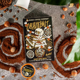 Bones Coffee Company Crazelnut, Hazelnut Flavored Coffee Pods, Low Acid Medium Roast Single-Serve Bones Cups, Compatible with 1.0 & 2.0 K-Cups Brewers