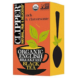 Clipper Tea Organic Fairtrade English Breakfast, Big Ben - USDA Organic, Non-GMO, Fair Trade, Sustainable Caffeinated Tea, 1 Pack, 20 Unbleached Tea