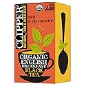 Clipper Tea Organic Fairtrade English Breakfast, Big Ben - USDA Organic, Non-GMO, Fair Trade, Sustainable Caffeinated Tea, 1 Pack, 20 Unbleached Tea