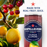 Sanpellegrino Italian Sparkling Drink Ciliegia and Limone, Sparkling Cherry and Lemon Beverage, 11.15 fl oz. 6 Pack