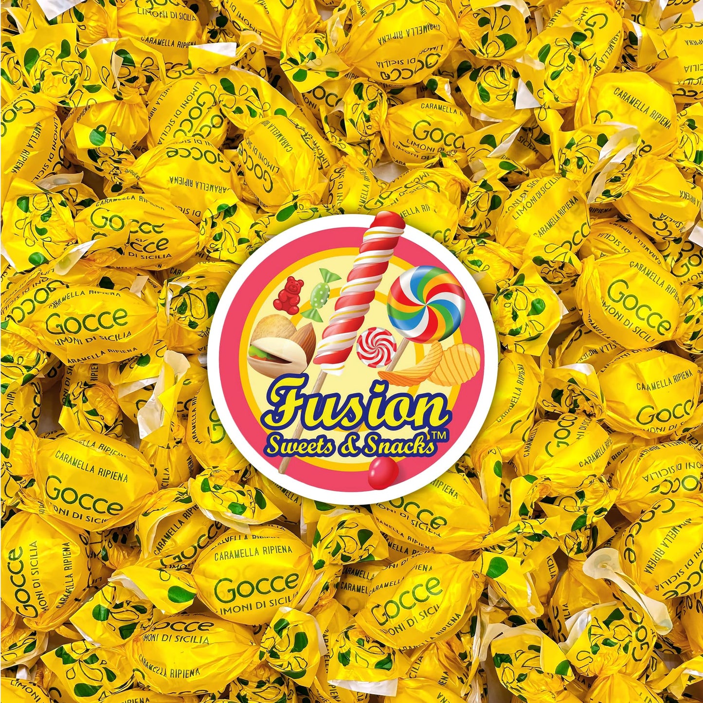 Italian Lemon Drops Hard Candy - 1 Pound Bag - Classic Lemon Candy Individually Wrapped - Limoni Treats from Italy - Old Fashioned Citrus Delight