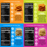 Every Body Eat Gluten Free Crackers Variety Pack - Healthy Vegan Snacks, Dairy Free, Seed Oil Free Snack Crackers (Pack of 4), 4 oz Bags
