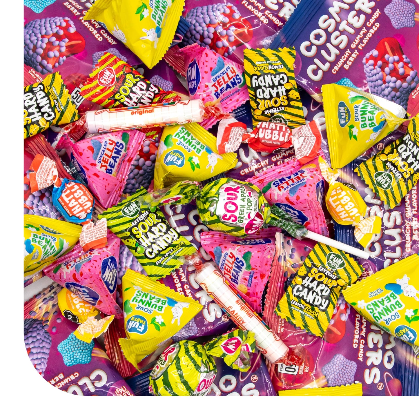 Assorted Party Candy - 2 Pound Pack - Candy for Goodie Bags & Holiday Buffets - Party Favors Individually Wrapped - Jelly Beans, Gum, Lollipops