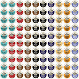 100ct Variety Pack for Keurig K-cups®, 8 Assorted Single Cup Sampler 20% more coffee per cup by Bradford Coffee