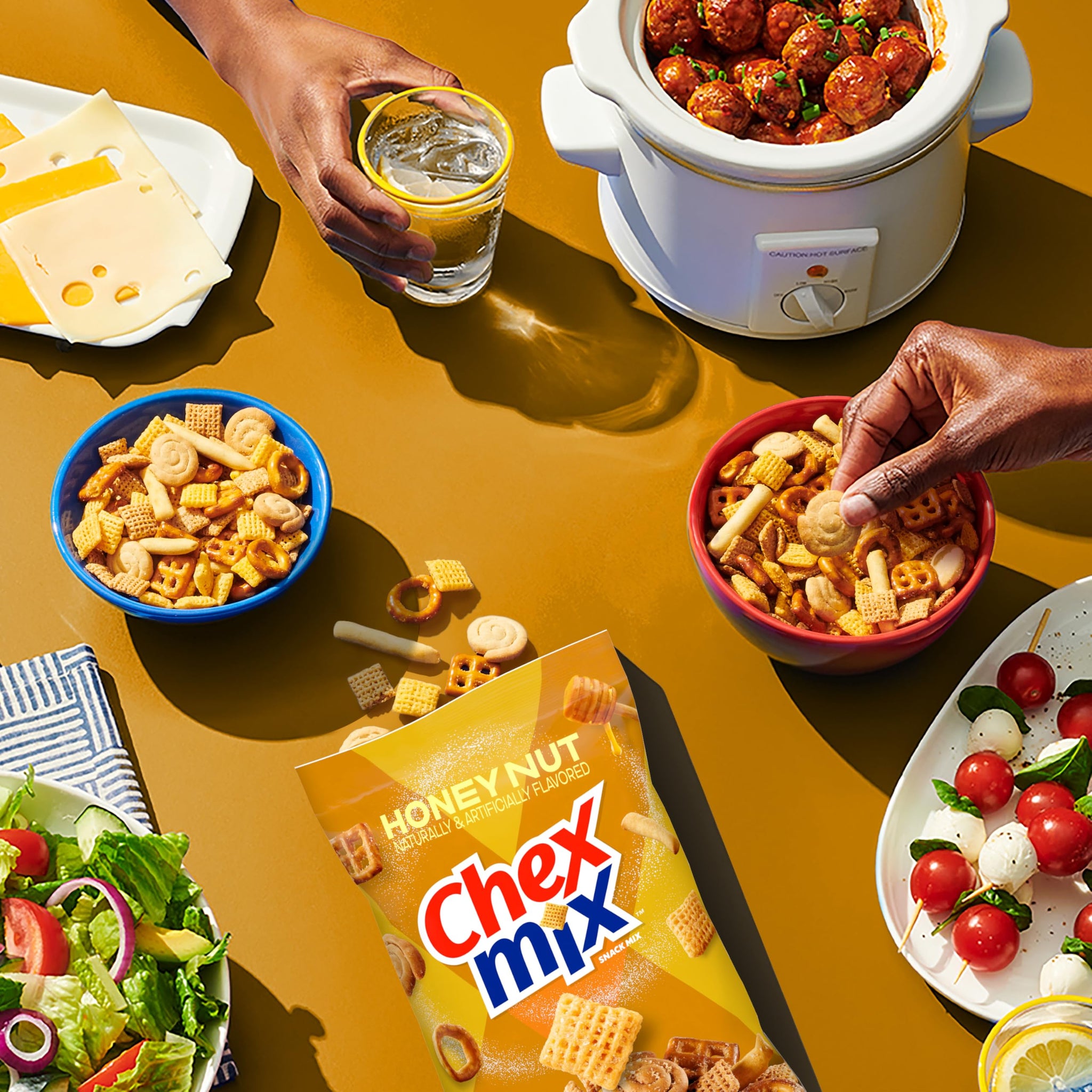 Chex Mix Honey Nut Snack Mix, Sweet and Salty Snack Bag, Family Size, 13.5 oz