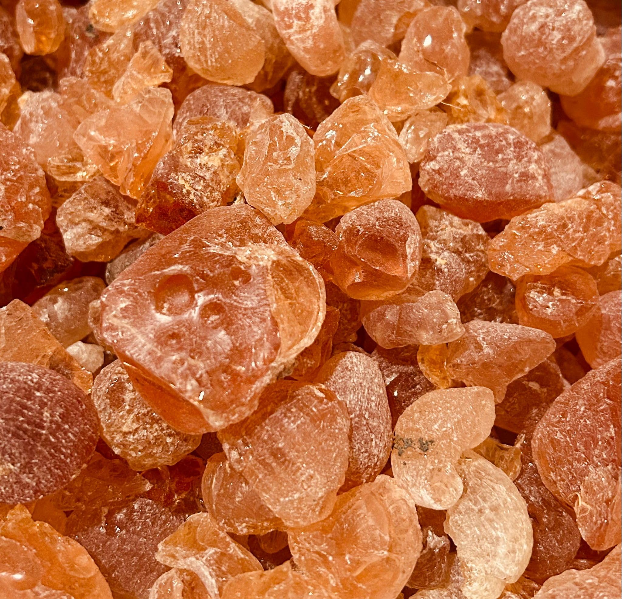 Gum Arabic Chunks - Premium Natural Acacia Resin - 100% Pure & Raw - For Crafts, DIY, Art, Incense Use - Non-GMO, No Additives (8 oz)