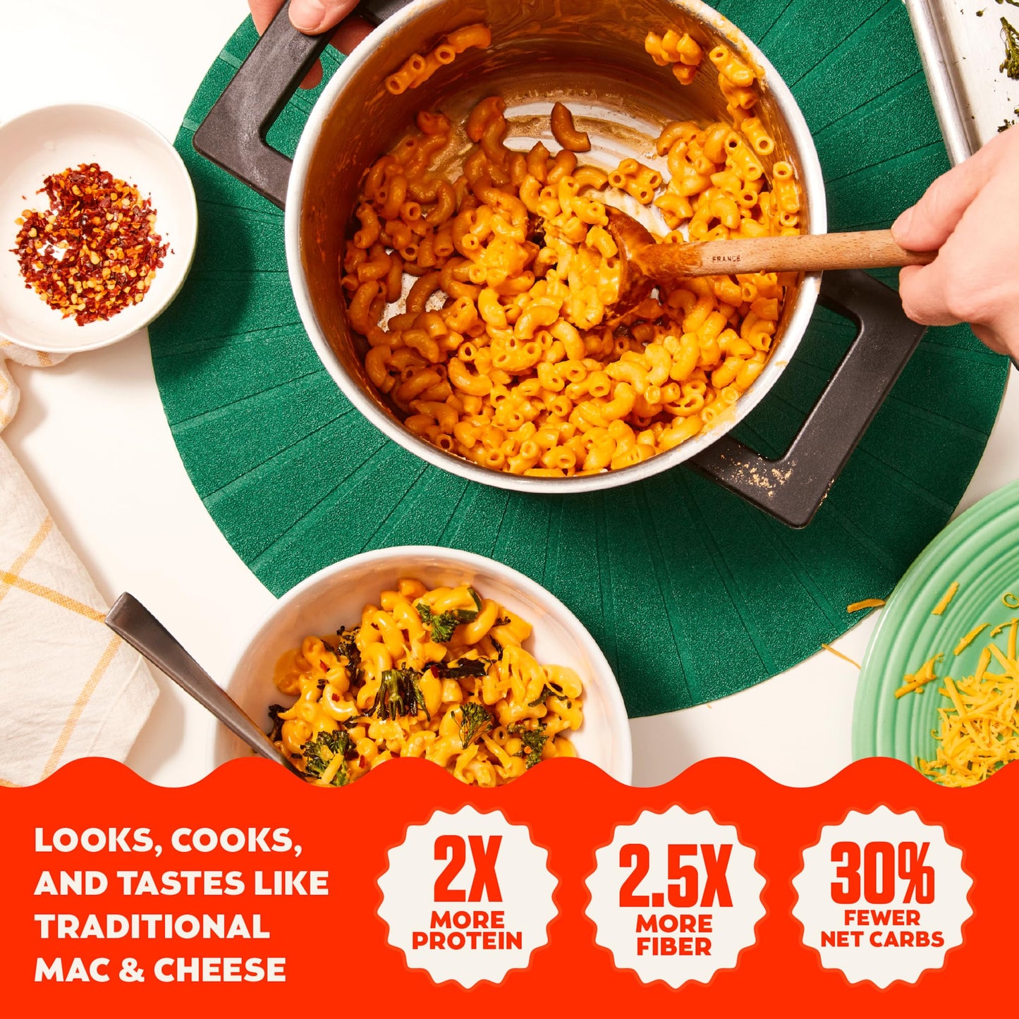 Banza Elbows & Classic Cheddar Mac and Cheese - High Protein, Gluten Free, and Lower Carb Protein Mac and Cheese - 5.5oz