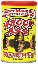 Ass Kickin' Whoop Ass Peanuts, 6-Ounce Cans (Pack of 6)