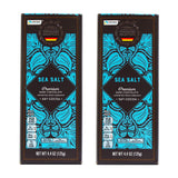 Lidl Preferred Selection Premium Dark Sea Salt Chocolate - 56% Cacao - Fair Trade - Made in Germany (2 Pack)