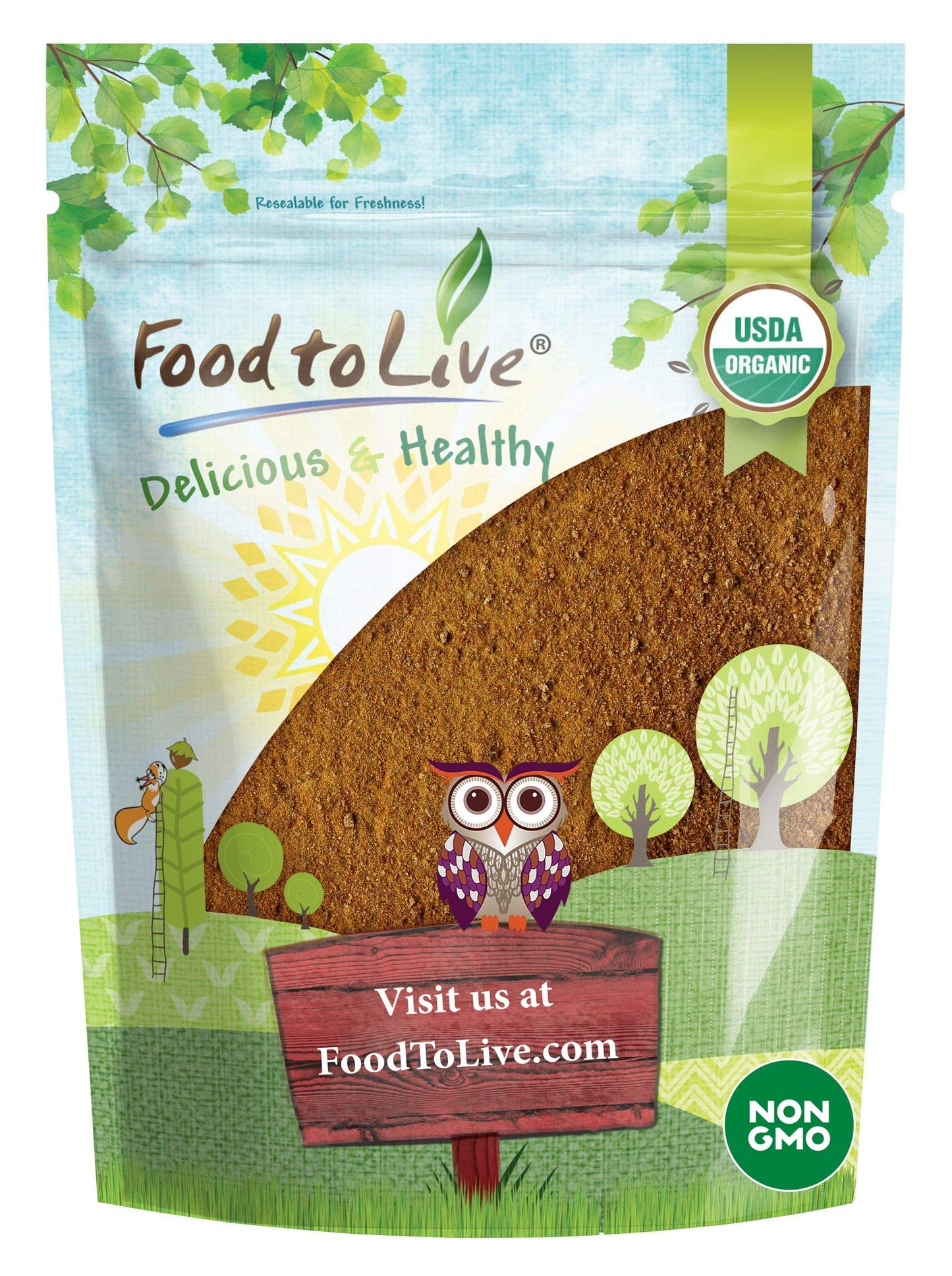 Food to Live Organic Freeze-Dried Acerola Cherry Powder, 8 Ounces - Non-GMO, 100% Pure, Kosher, Raw, Non-Irradiated, No Additives, Vegan Superfood
