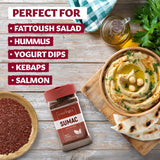 Eastanbul Aleppo Pepper and Sumac, Aleppo Pepper Flakes 5.3oz, Sumac Spice 6.4oz, Spice Set of Pul Biber and Sumak Seasoning, Moderate Heat Crushed