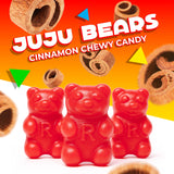 Cinnamon Bears | 2 Pound Bag | Cinnamon Candy | Gelatin Free JuJu Bears | Retro Sweet and Spicy Gummies | Chewy Candy for Snacking and Holiday Buffets