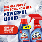 OxiClean Max Force Advanced Stain Remover Liquid, Color-Safe, Bleach-Free Kids and Baby Essential, Use with Detergent to Remove Messy Stains like